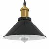 VidaXL Height-Adjustable Pendant Lamp E27 Glossy Black Ø22 Cm Metal, Hanging Lighting, Kitchen Pendant Lighting, 4103443