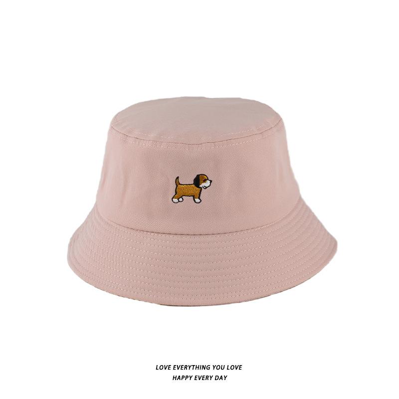 Bucket Hats Men And Women Skull Embroidered Fisherman Hat, Single-Sided Black Street Fashion Foldable Sunhat
