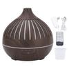 400ML Wood Grain Humidifier Desktop Aromatherapy Diffuser with Colorful Light Remote Control Auto