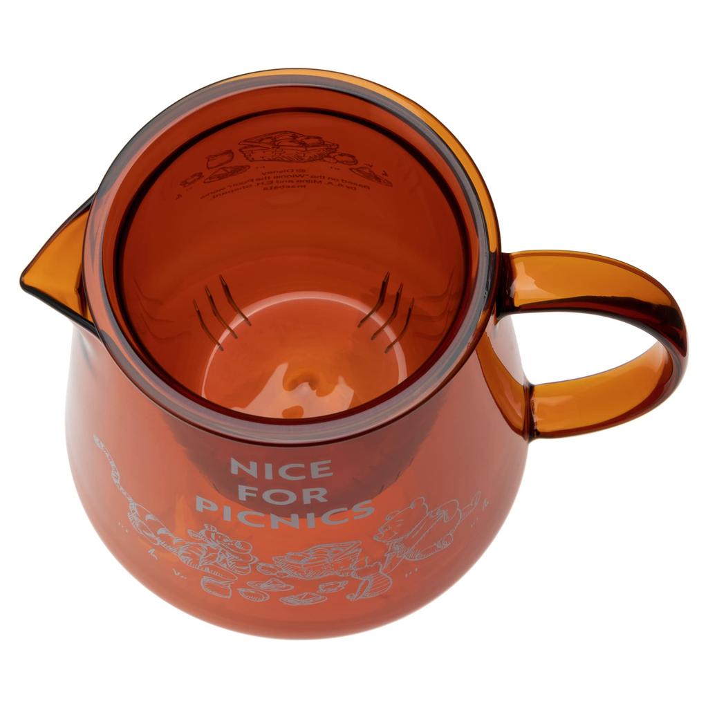 Maebata Стеклянная кастрюля Винни-Пух из термостойкого стекла, пригодна для посудомоечной машины и микроволновой печи, 600 мл, Disney 52824 D-WP33