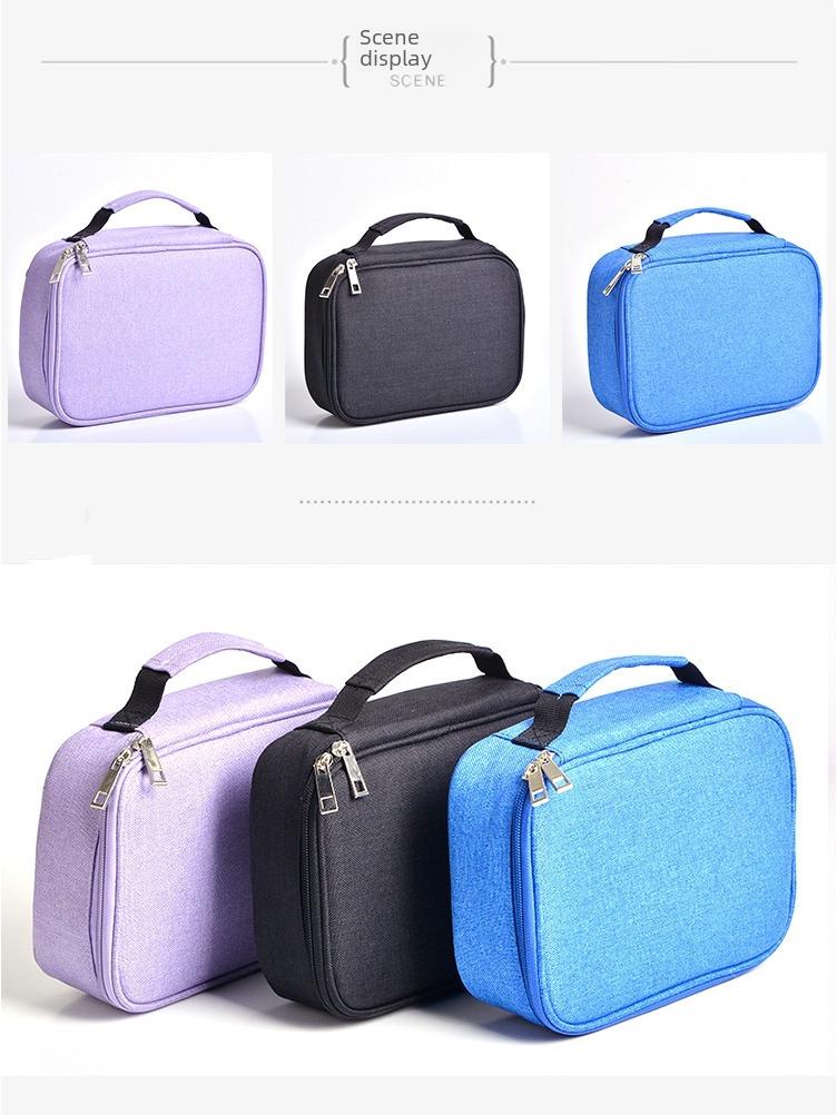 Водонепроницаемый пенал для карандашей 72 цветов - 120 отверстий, большая вместимость, со съемными секциями для рисования и канцелярских принадлежностей