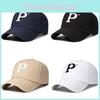 Вышивка Буква P Бейсболка Регулируемая Защита от солнца Подарки Дышащая