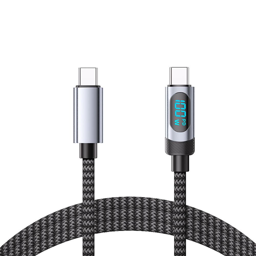 Кабель Type C-Type C 100 Вт PD для быстрой зарядки, зарядное устройство USB C-USB C, дисплейный кабель для iPhone 16, 15, Xiaomi, Samsung, Huawei