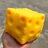 Гигантский Кубик Сыра Игрушка-Сквиш Симуляция Гигантской Большой Сырной Фиджет-Игрушки Медленно Возвращающая Форму Снимающая Стресс Игрушка-Мяч Для Подарков Взрослым
