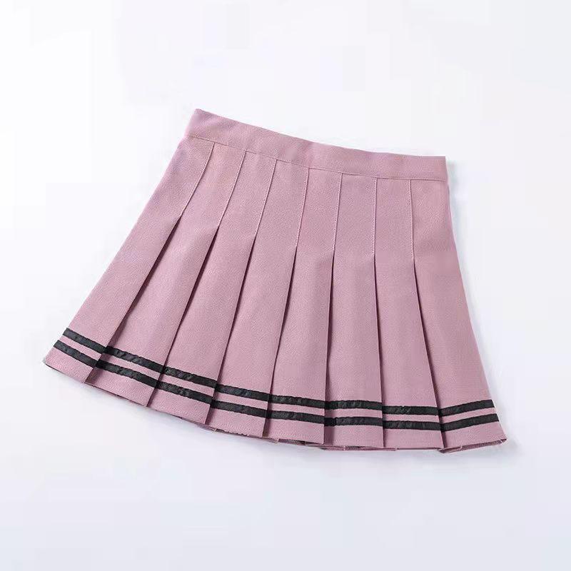 Юбки, женские вечерние полосатые юбки трапециевидной формы для девочек, школьная форма, юбки больших размеров, модная плиссированная юбка Y2k, повседневная тонкая мини-юбка