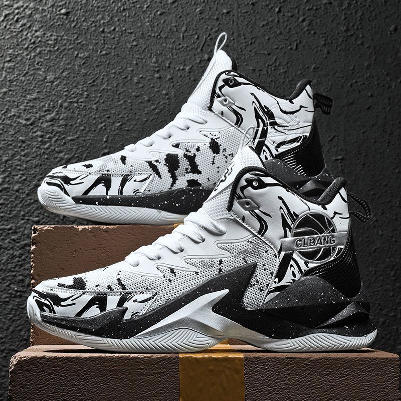 Мужская спортивная обувь. Брендовые профессиональные мужские баскетбольные кроссовки. Баскетбольные кроссовки. Нескользящие дышащие женские баскетбольные бутсы с высоким берцем.