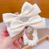 Bow Ponytail Holder 2025, Scrunchies for Women with Bow, Elegant Hair Ties for Bun & Ponytail, New Hair Accessories