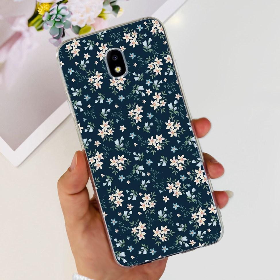 Чехол для Samsung J3 J5 J7 2017 Чехол Милый Мультяшный Кот Модные Цветы Задняя Крышка Для Samsung Galaxy J7 2017 Чехол для Телефона