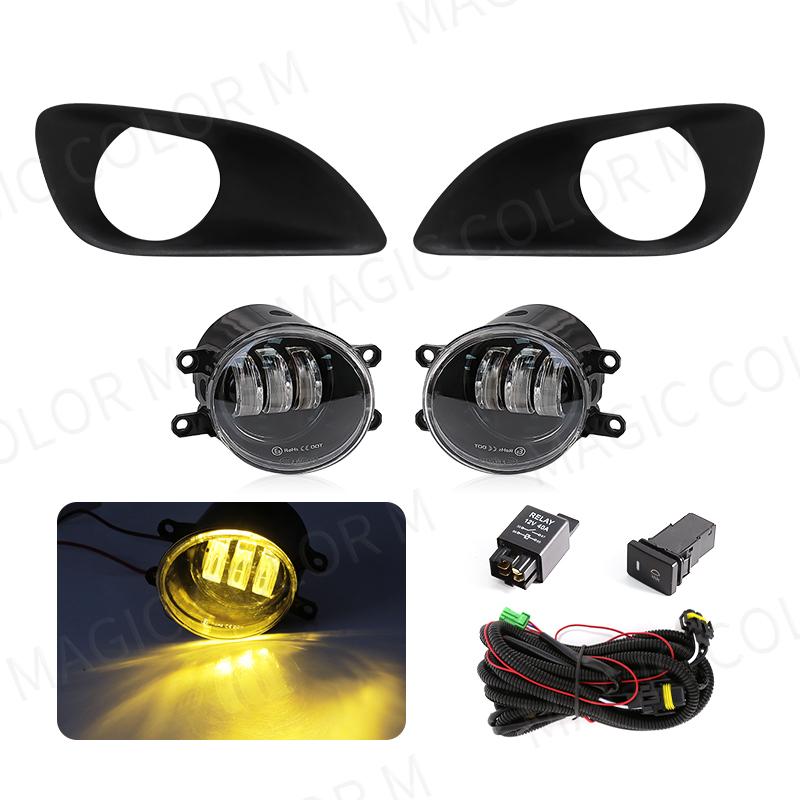 Светодиодные противотуманные фары для Toyota Yaris Vios Belta Hatchback Sedan 2007 2008 2009 2010 2011 DRL дневные ходовые огни