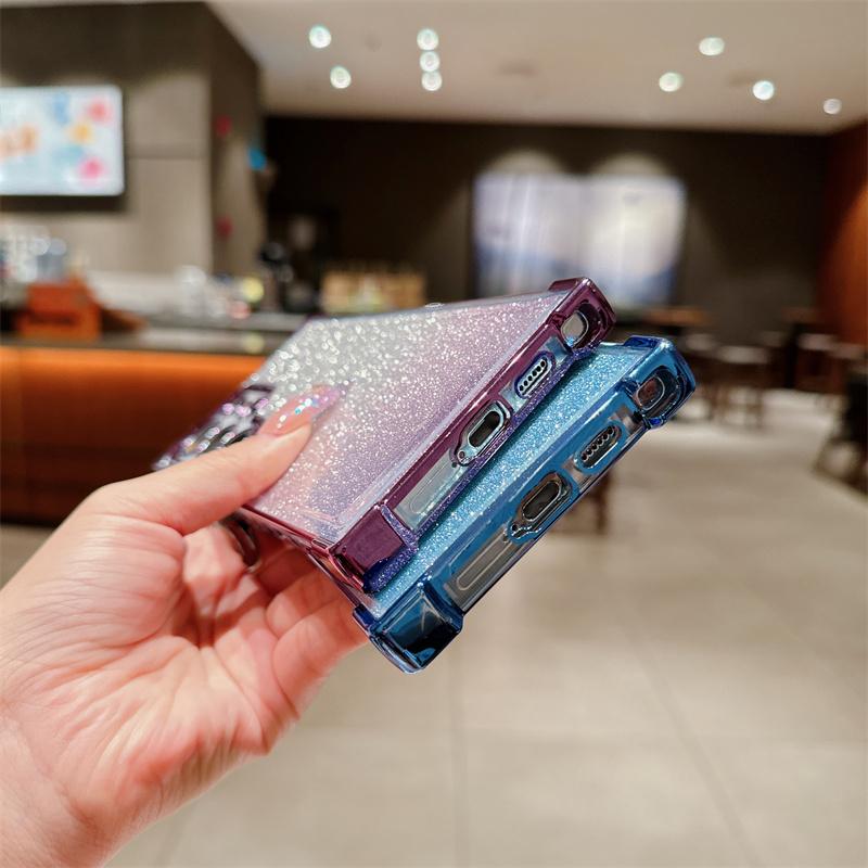 Прекрасный чехол из ТПУ с сердечком для Samsung Galaxy S24 Ultra S23 FE A55 A35 A25 A15 A54 A34, блестящий чехол для телефона для iPhone 15 Pro Max 14 Plus 13 12