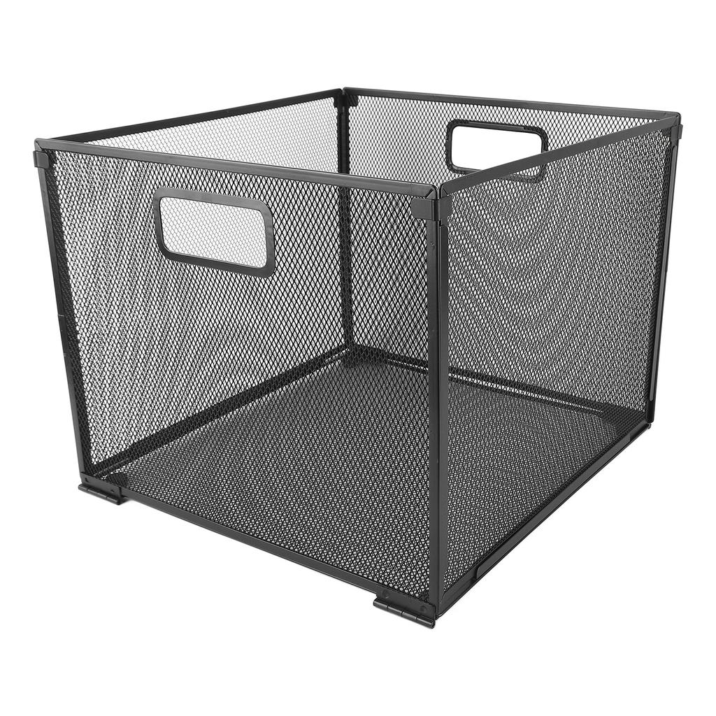 Держатель для файловой корзины, складной, большой емкости, железная сетка, настольный ящик для хранения файлов для книг, журналов