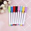 10Pcs 8 Color Magnet Pens Magnetic Dry Wipe White Board Markers Built In Erase