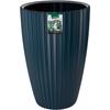 Pot de fleurs - GARDEN ID - Fancy - 40 x 58 cm - Pour jardin, balcons ou intérieurs - Bleu pétrole