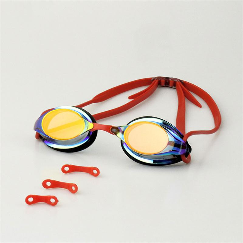 Professional Swimming Goggles for Competition Anti-Fog Waterproof UV Protection Plating Silica Gel Swimming Goggles