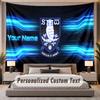 Custom Name Text Tapestry Sheffield Wednesday FC Personalized Polyester Wall Tapestry For Bedroom And Room