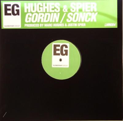 12-дюймовая пластинка HUGHES SPIER Gordin Sonck LMN004 Elementary Grou 2004 UK Dance Electronica Б/у