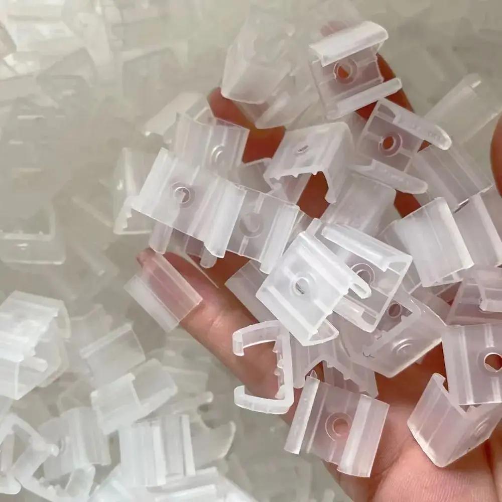 100Pcs 220V Flexible COB LED Strip Fixed Clips Plastic Lamp Holder Fitting Light Mounting Buckle 8-20mm 5050/5730/2835