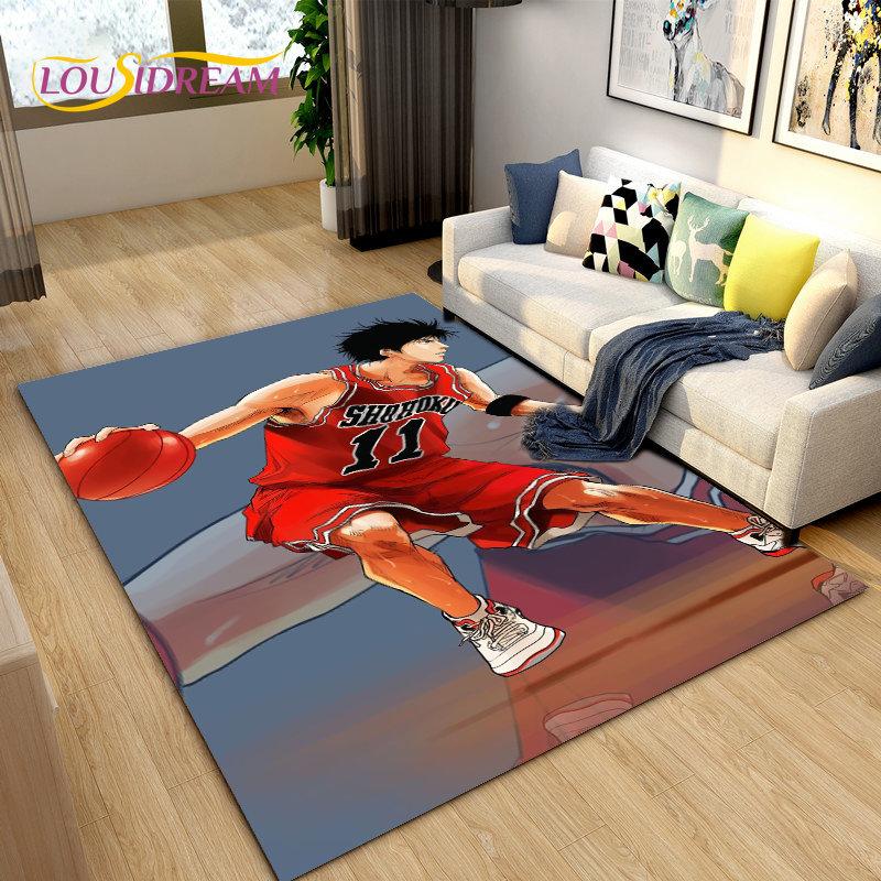 Slam Dunk Япония Аниме Мультфильм Коврик, Коврик для гостиной Спальня Диван Коврик Украшение, Дети играют Нескользящий напольный коврик
