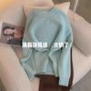 Blue Raccoon Fleece Sweater Women's Winter Autumn and Winter Lazy Wind Design Sense Niche High Sense Pullover Knitted Top