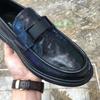 Мужская обувь Doudou 2025 осень новая мужская обувь натуральная кожа однопедальная дышащая универсальная повседневная кожаная обувь обувь для вождения тренд