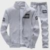 Men's Spring & Autumn Cardigan Sweater Jacket Running Suit (Two-Piece)
