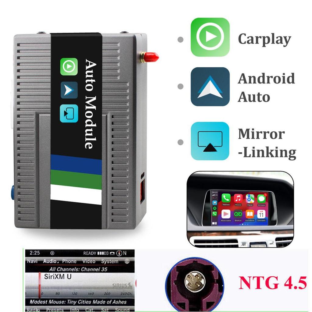 Sinairyu Беспроводной CarPlay Android Auto Mirror-Link совместим с Mercedes Benz E-Class W212 C207 с NTG 4.5/4.7