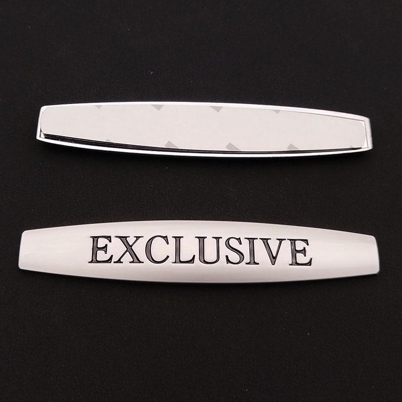 3D Metal EXCLUSIVE Styling Logo Emblem Badge Car Fender Sticker For Mercedes Benz C180 W205 W213 AMG Auto Decorative Accessories