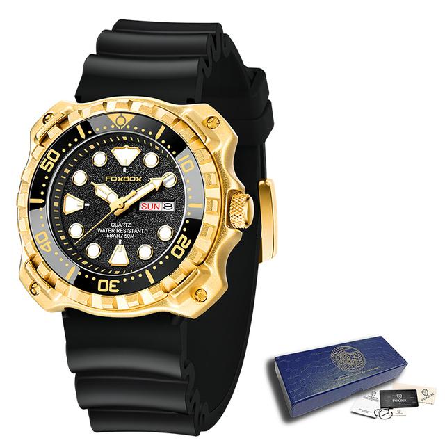 Модные мужские часы, лучший бренд, роскошные спортивные часы с большим циферблатом для мужчин, водонепроницаемые светящиеся часы, кварцевые часы с датой