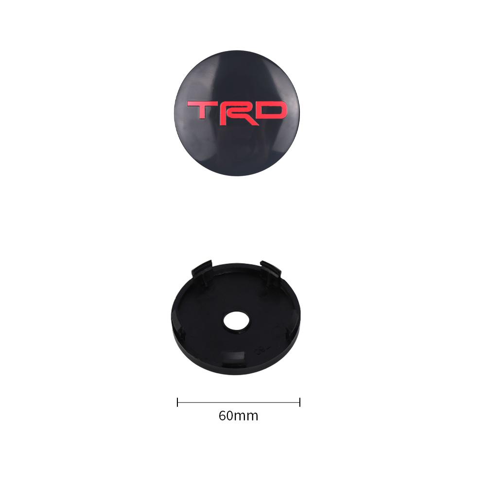 2026 Новые Для Toyota 4 шт. 60 мм Центральные колпачки ступицы колеса автомобиля Значок Накладки на диск колеса Для Toyota TRD Corolla Avalon Supra Yaris Prado Pr