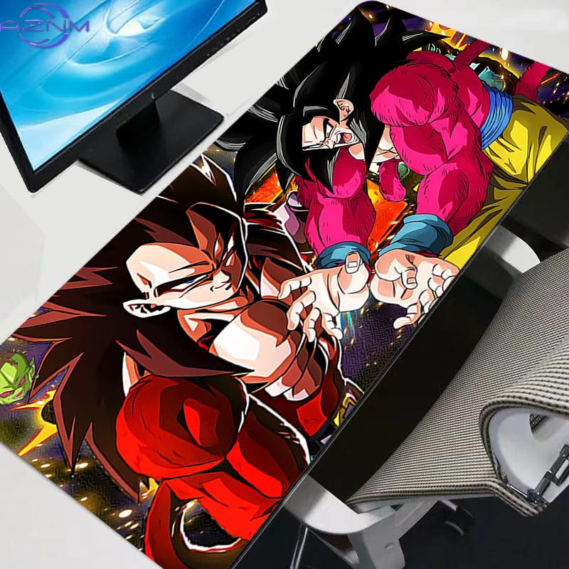 Mouse Pad Gaming Accessories Keyboard Desk Mat Gabinete Gamer Rug Carpet Mousepad Dragon Balls Vegeta And Goku Mouse Mats Gift