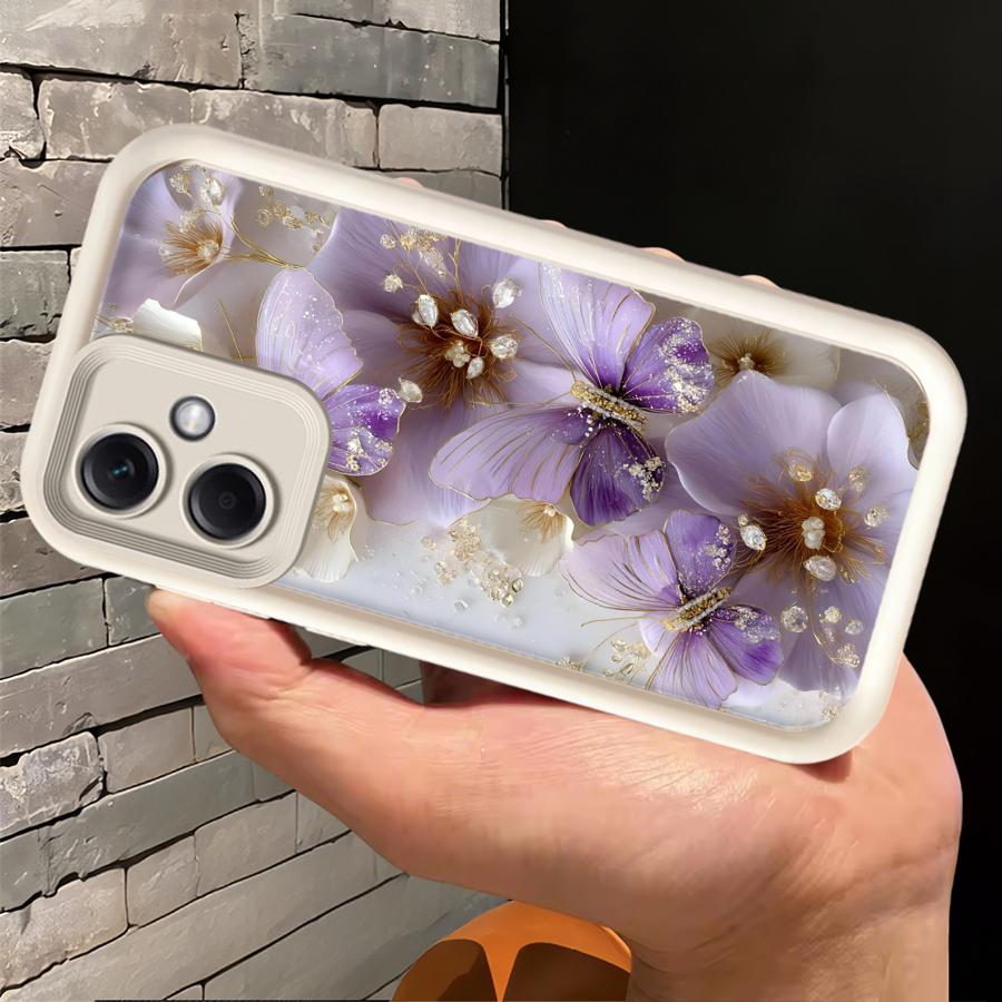 Black Butterfly Pattern Phone Cover Case for Xiaomi Poco F8 C61 X3 NFC C51 X3 Pro C50