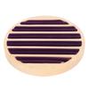 6 Slots Round Ring Earrings Trays Stackable Scratch Resistant Wooden Jewelry Box Ring Holder