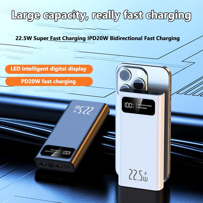 22,5 Вт сверхбыстрая зарядка мобильного внешнего аккумулятора 50000 мАч большой емкости внешний аккумулятор