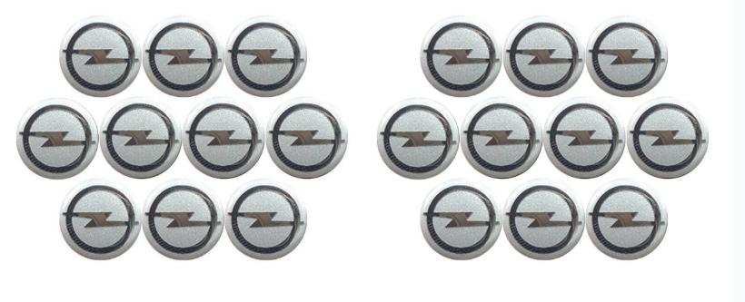 14mm Opel Key Fob Emblem Stickers-Metal Logo Badge Compatible Corsa/Astra/Mokka/Insignia, Anti-Scratch Replacement Button Covers