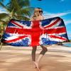 British Flag Artwork Beach Towel, Quick-drying, Easy to Care for, Suitable for Both Fitness and Beach Vacations,Sports Essential