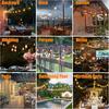 Achin Outdoor String Lights 150 Feet LED Waterproof Patio Lights with 50 Shatterproof Dimmable Warm Edison Bulbs String Lights for Outdoor Gazebo