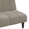 2 Seater Sofa Bed Light Gray Velvet