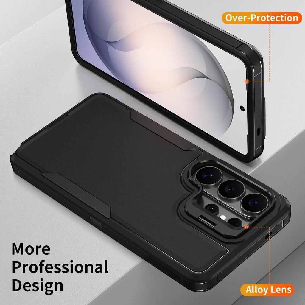 Для Samsung S26 + S25 S24 S23 Ultra Plus Чехол Гибридный Прочный Жесткий Задняя Крышка Телефона Защита Камеры Подставка Защитная Оболочка