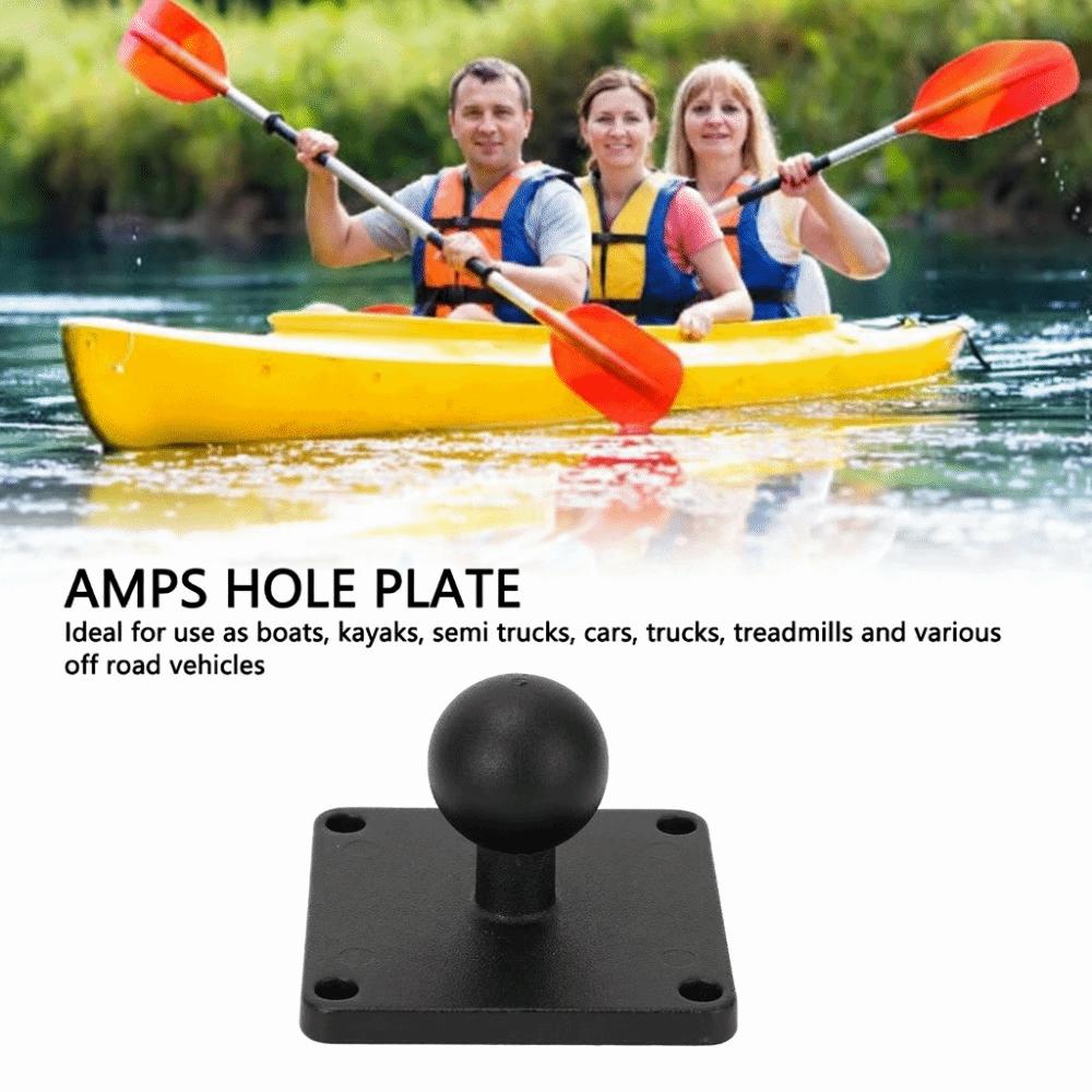 Rubber Ball Mount Base 1 Inch AMPS Plate Durable Ball Mount Adapter Plate for Cars