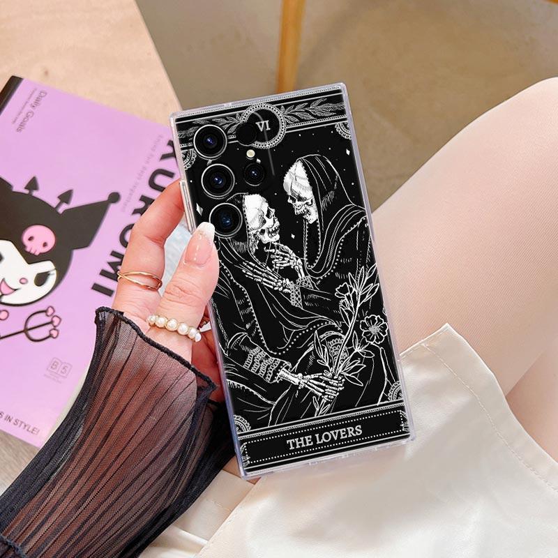 Египетское Таро от Dusserre Art Прозрачный Чехол для Samsung Galaxy S26 S25 S24 S23 Ultra S20 S21 FE S22 Plus S26 Ultra Чехол для Телефона