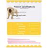 12 Pack Newborn Puppy & Kitten Identification Collars – Adjustable Soft Paw Print Whelping ID Bands for Litter Marking