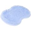 Futto Raku Foot Washing Brush Hook Foot Space Mat, Anti-Odor, Hole, Bath, Massage, Saving, Anti-Slip (Blue)