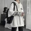 Мужская одежда Фейковые толстовки с капюшоном Пэчворк Клетчатые Толстовки Оверсайз Топы Одежда для женского Харадзюку Повседневная Толстовка