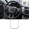 DIYUCAR Steering Wheel Cover for Land Rover Range Rover Evoque Interior Customizable Car Accessories (2012-2018), Self-Adhesive Panel,