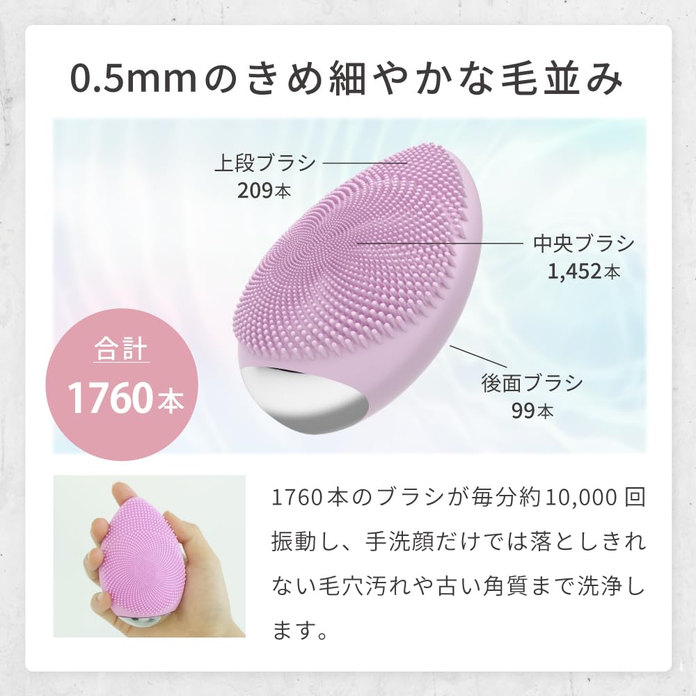 Reissu Очищающее средство для лица Красота для лица 8 уровней вибрации Силиконовая беспроводная зарядная щетка для всего лица, устройство, электрическое, режим, водонепроницаемый, IPX8,