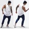 Muscleguys Running Vests Men Cotton Patchwork Mesh Cut Off Gym Tank Tops Bodybuilding Sleeveless Shirts Fitness Clothing Workout Singlets
