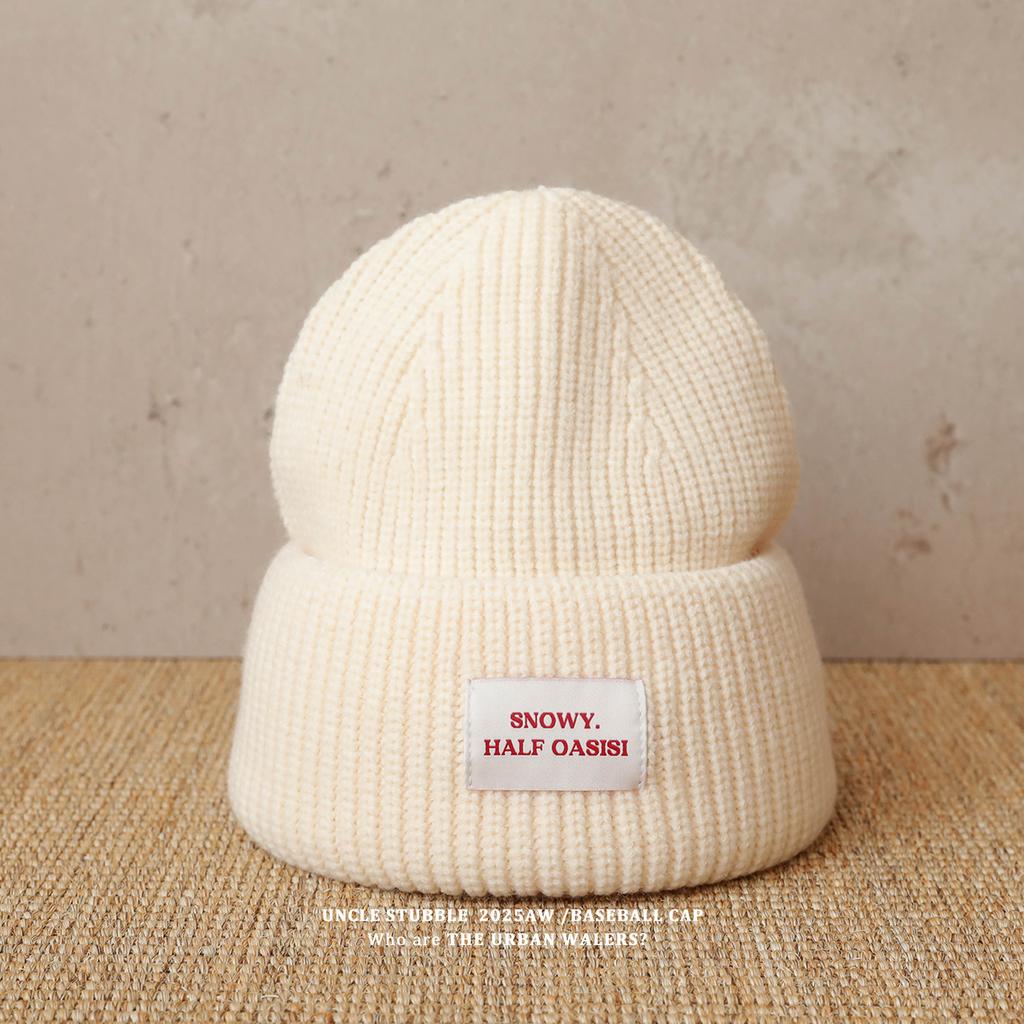 Thickened Warm Hats for Men and Women Korean Style Casual Versatile Ear Protection Woolen Hats Showing Faces for Young Couples Knitted Hats