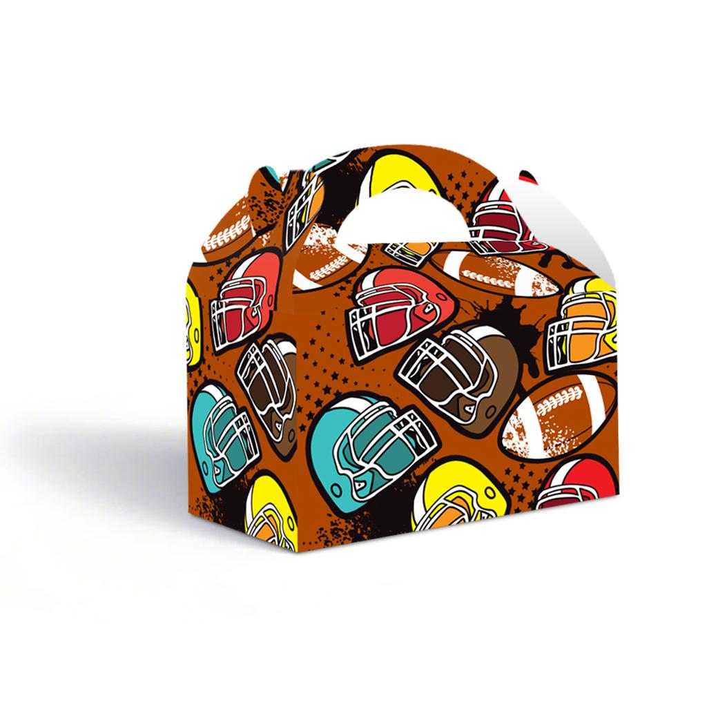 American Football Theme Party Decoration Gift Box Super Bowl Football Portable Box Gift Box