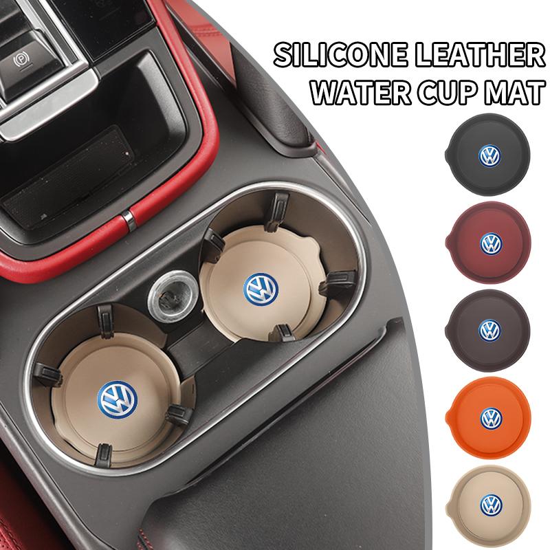 swe32PCS Car Coaster Water Cup Holder Anti-slip Pad Mat For Volkswagen VW T5 Amarok 2013 Tiguan Golf 4 5 6 7 MK4 MK7 MK8 Passat SUHN1