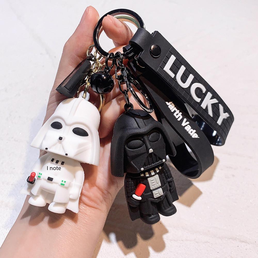 Stylish Deadpool Star Wars Keychain Intricate Darth Vader Design Pvc Material